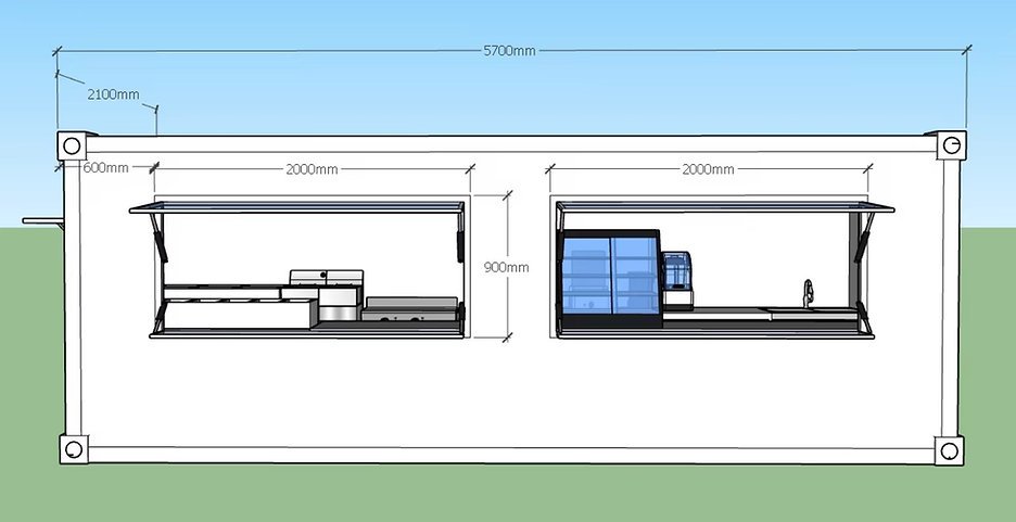 conteneur Café bar mobile6 conteneur Café bar mobile6