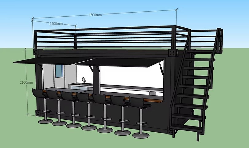 conteneur Café bar mobile9 conteneur Café bar mobile9